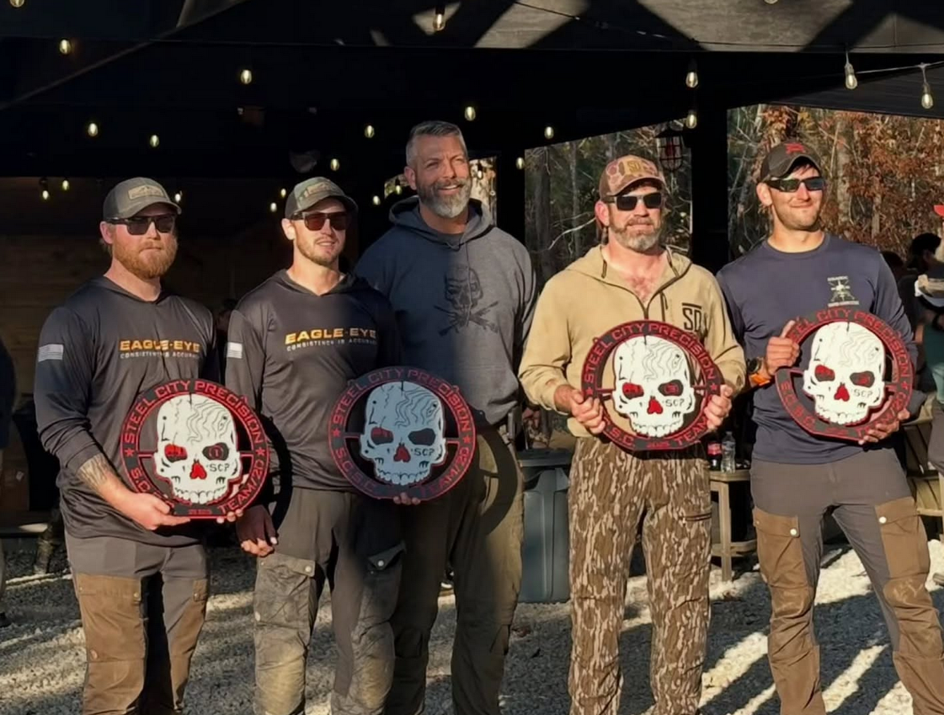 1st, 3rd and 5th place teams at Steel City Sniper Competition shoot Eagle Eye Ammo